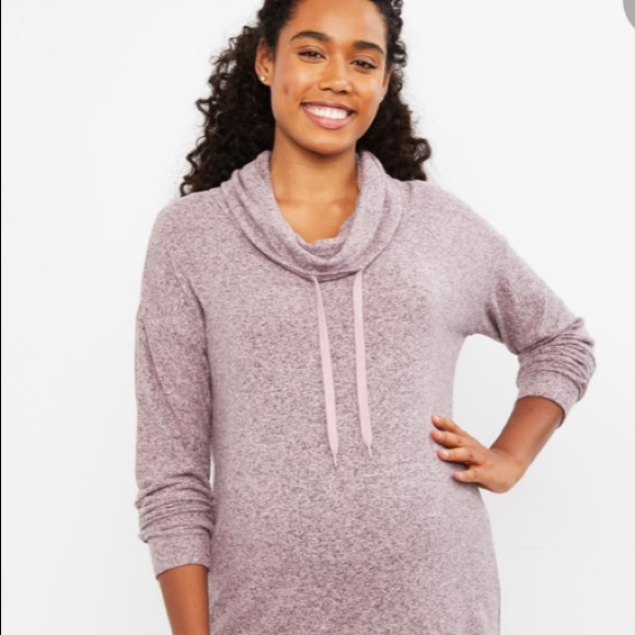 Maternity cowl neck sweatshirt Clearance